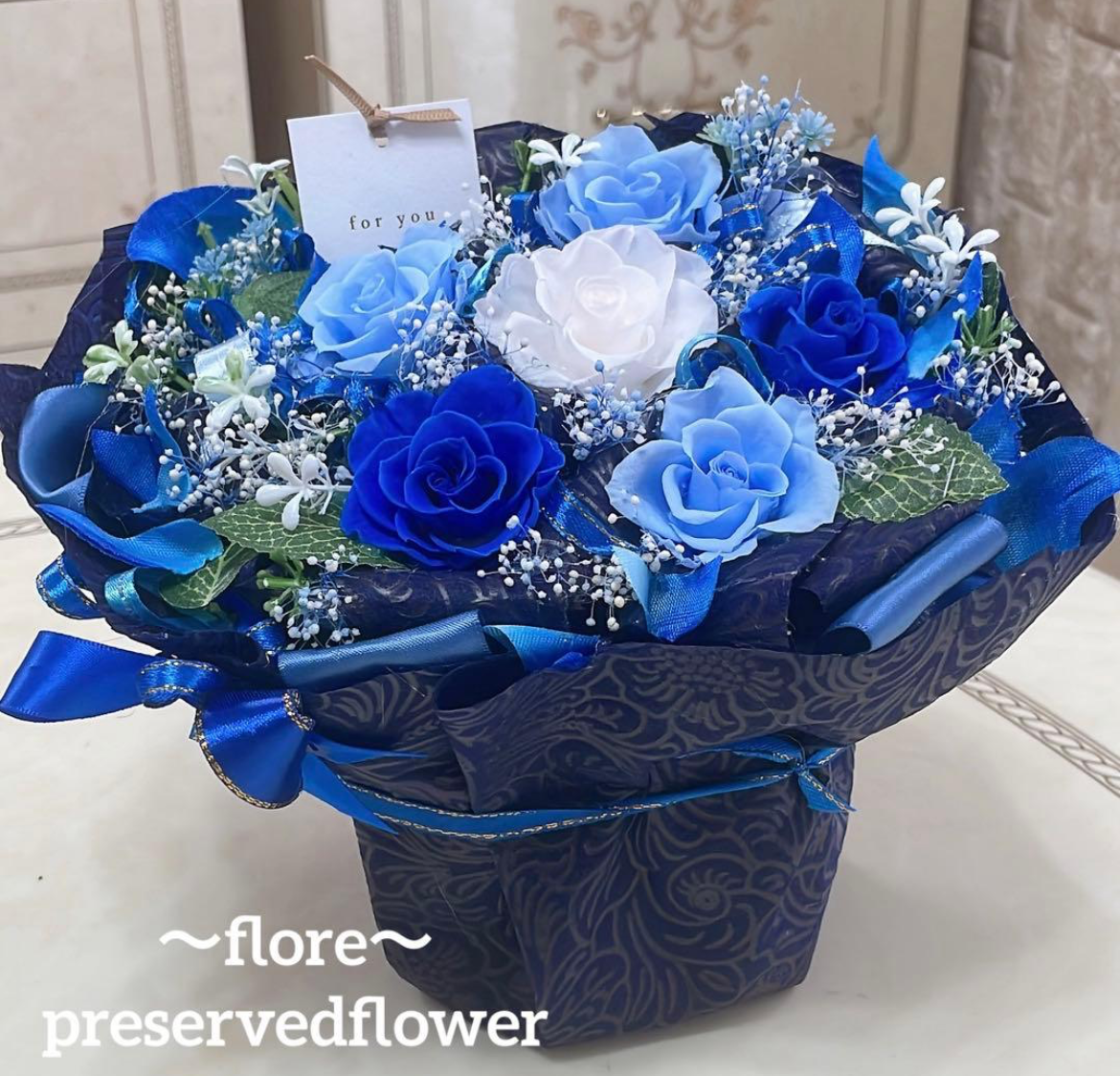 【送料無料、ラッピング込み】✨大人気のミックスバラプリザーブド✨花束アレンジ✨ラッピングのまま飾れますよ✨
