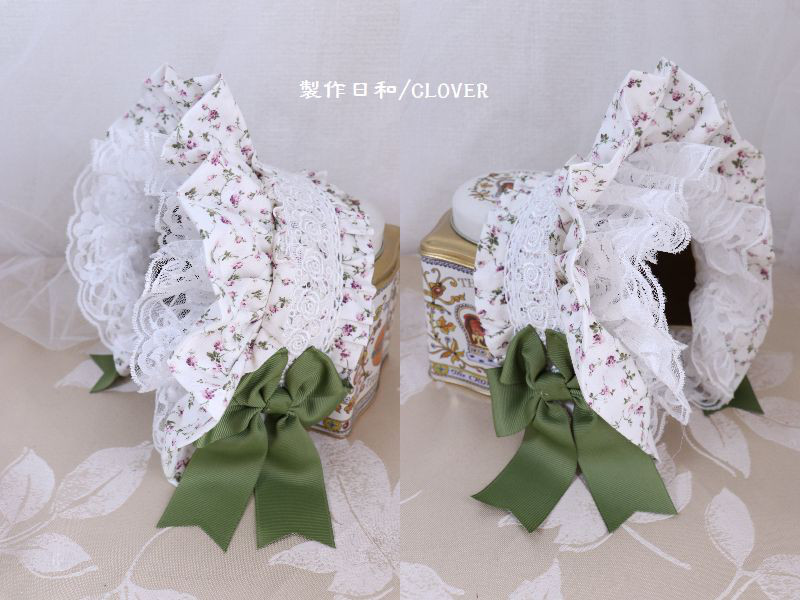 ボンネ風カチューシャ