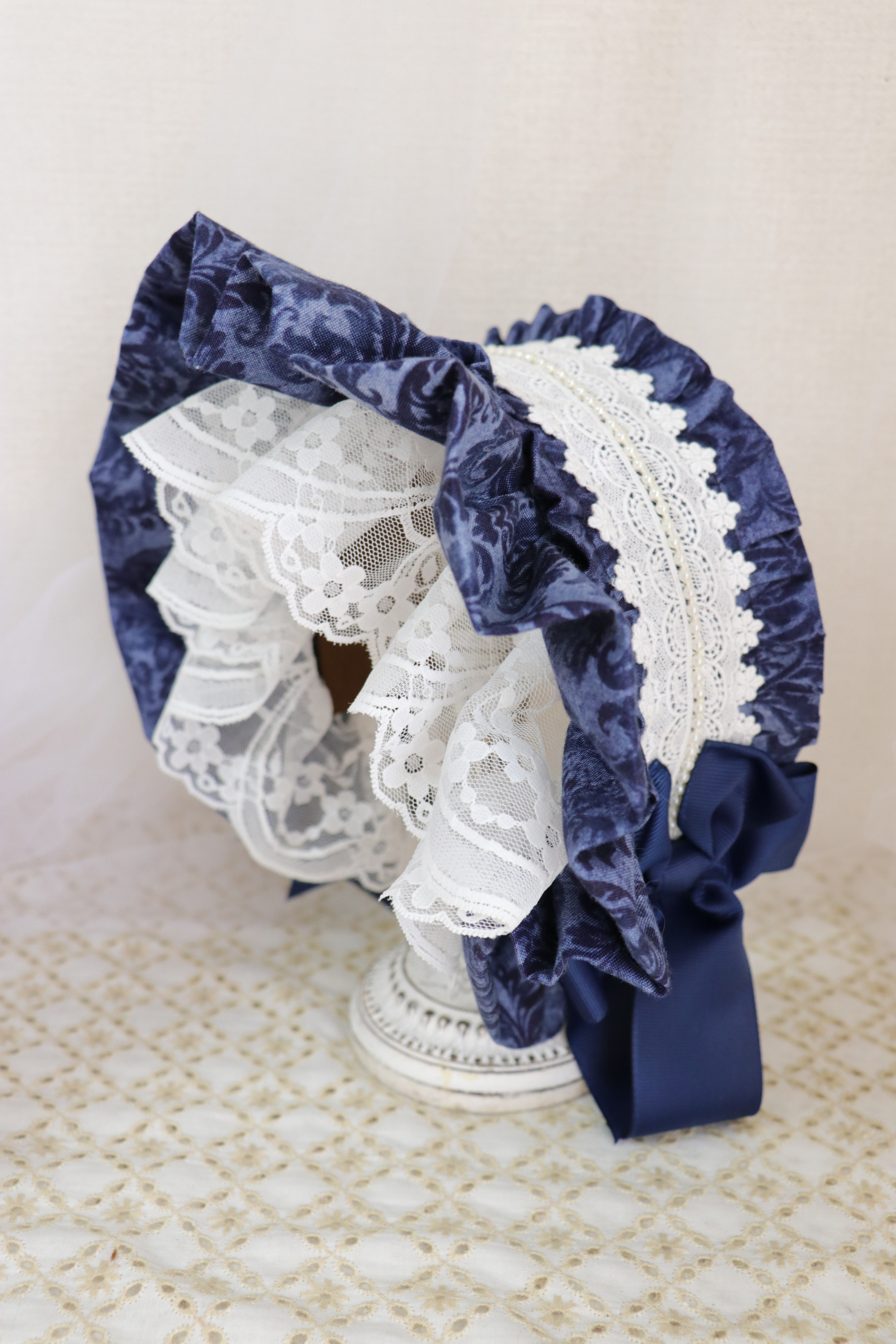 ボンネ風カチューシャ