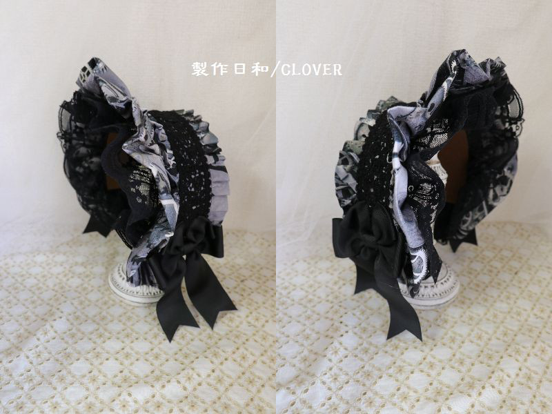 ボンネ風カチューシャ