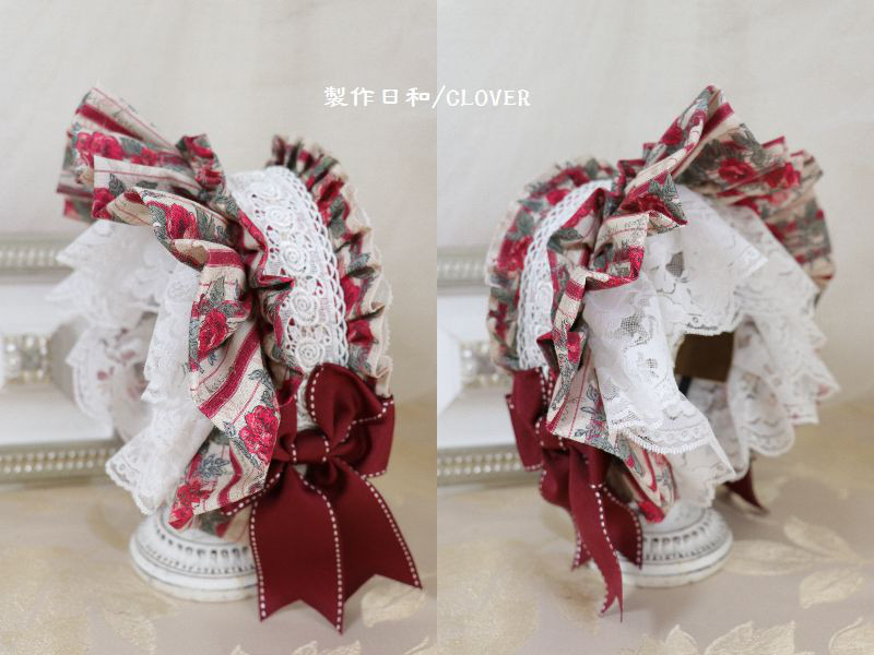 ボンネ風カチューシャ