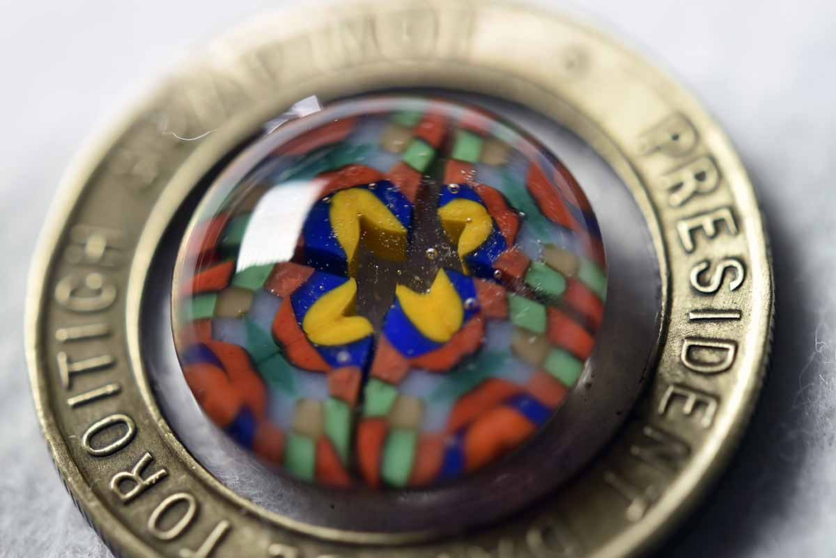 ヴィンテージコインネックレス 本物外国コイン　ユニセックス 13410-474　一点物　コインペンダント