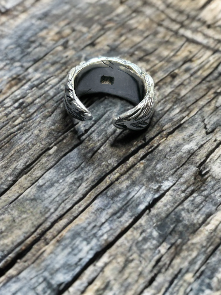 アートクレイシルバーで作るフェザーピンキーオープンリング　オーダーページ