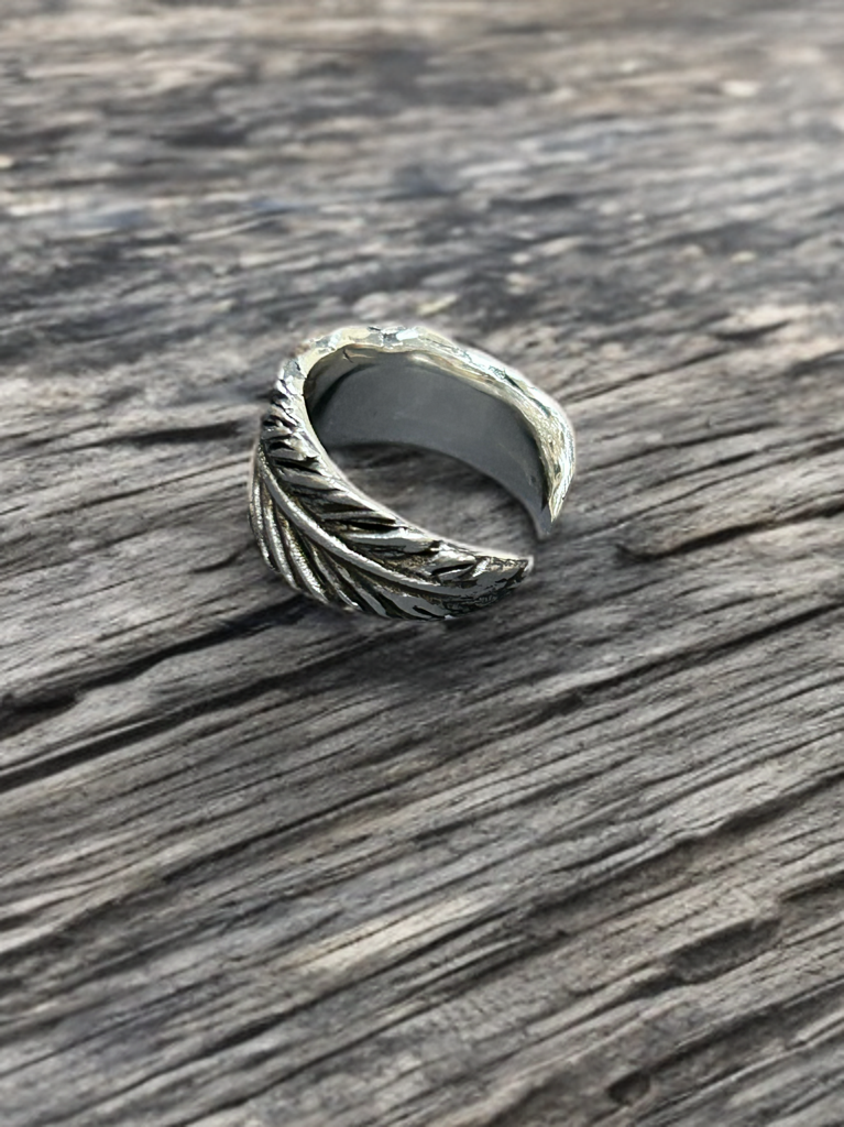 アートクレイシルバーで作るフェザーピンキーオープンリング　オーダーページ