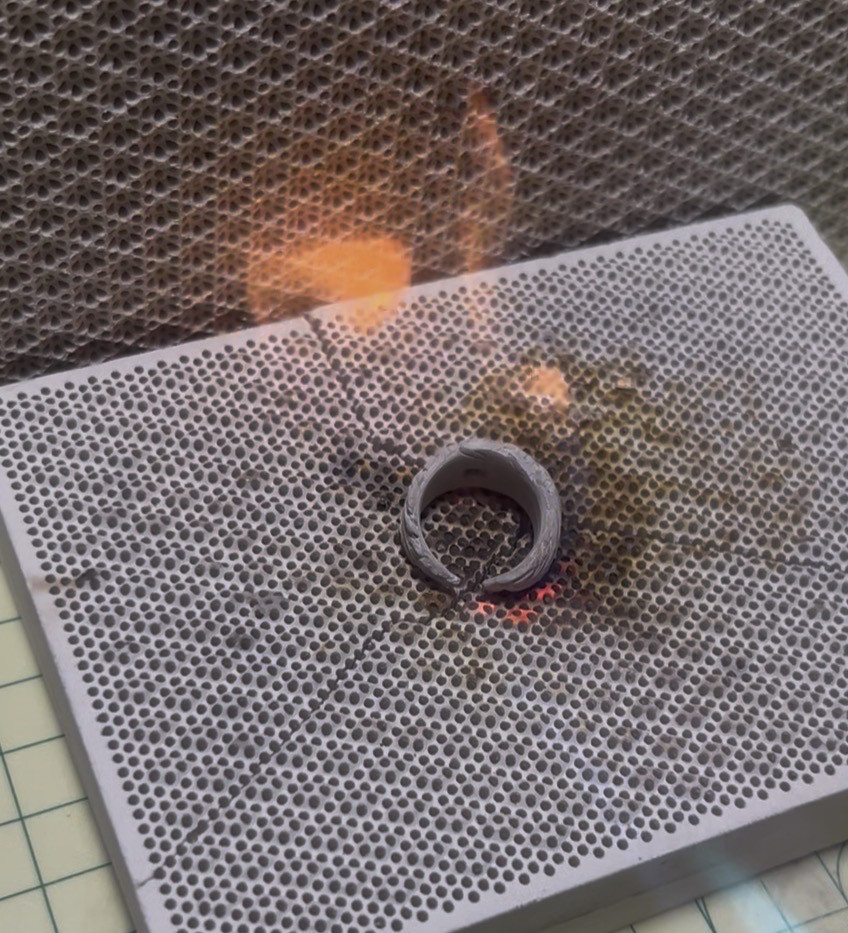 アートクレイシルバーで作るフェザーピンキーオープンリング　オーダーページ