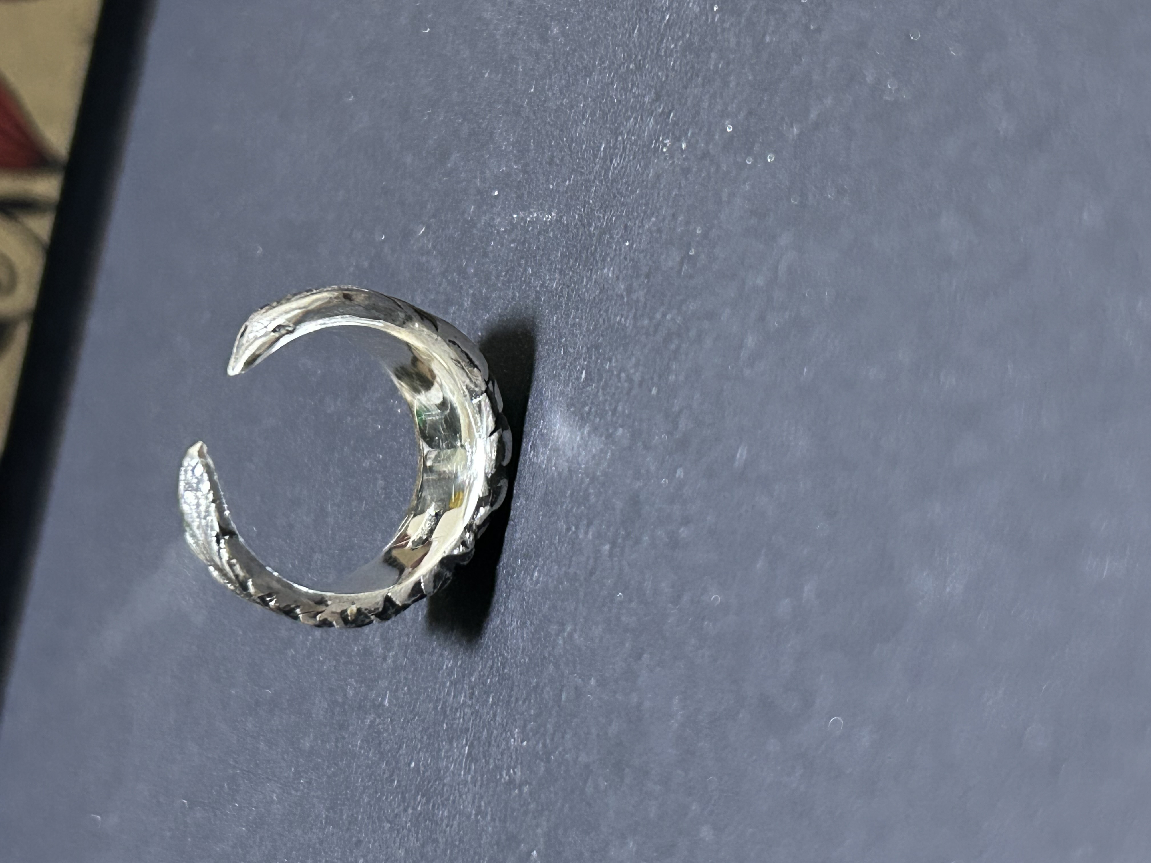 アートクレイシルバーで作るフェザーピンキーオープンリング　オーダーページ