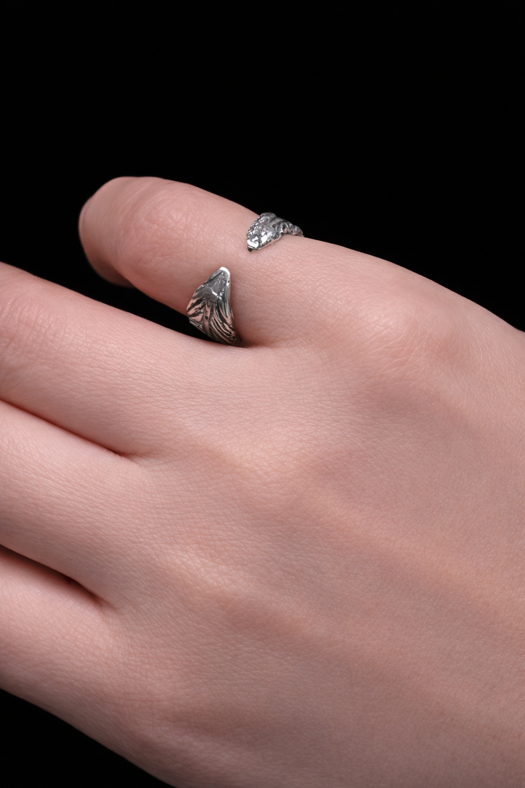 アートクレイシルバーで作るフェザーピンキーオープンリング　オーダーページ