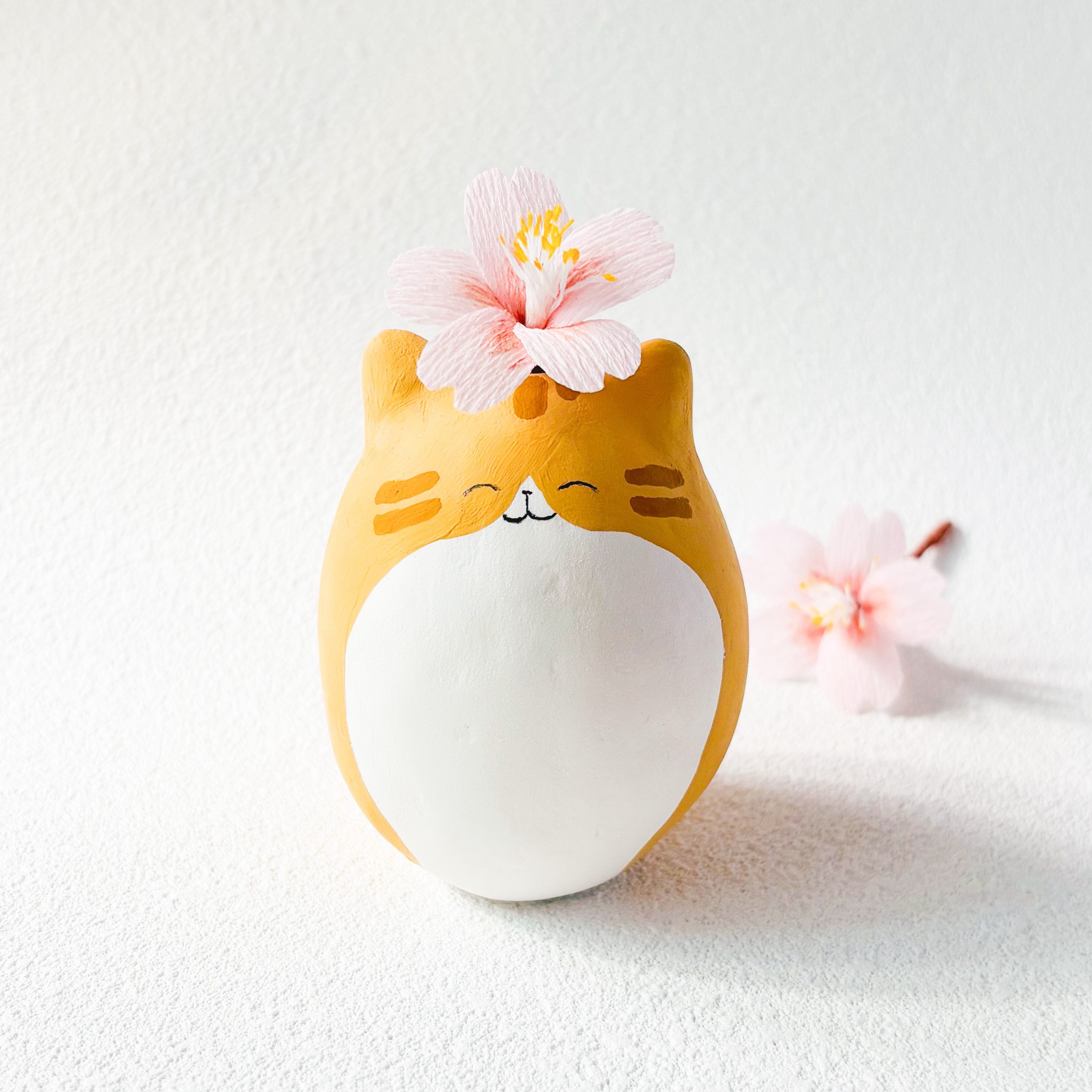 春をのせてやってきた！茶トラ猫さんとひだまりの桜｜猫の日2026  桜