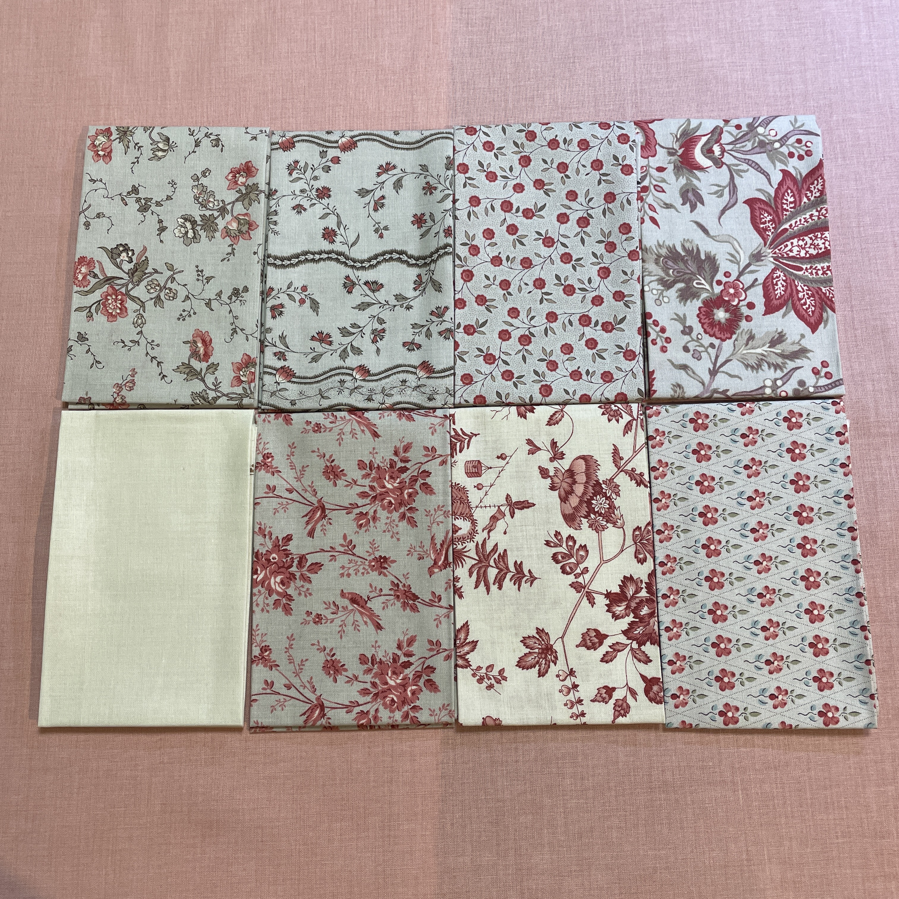 【45cmx54cm】Moda/French General/Fleur de Paris/カットクロスセットd2