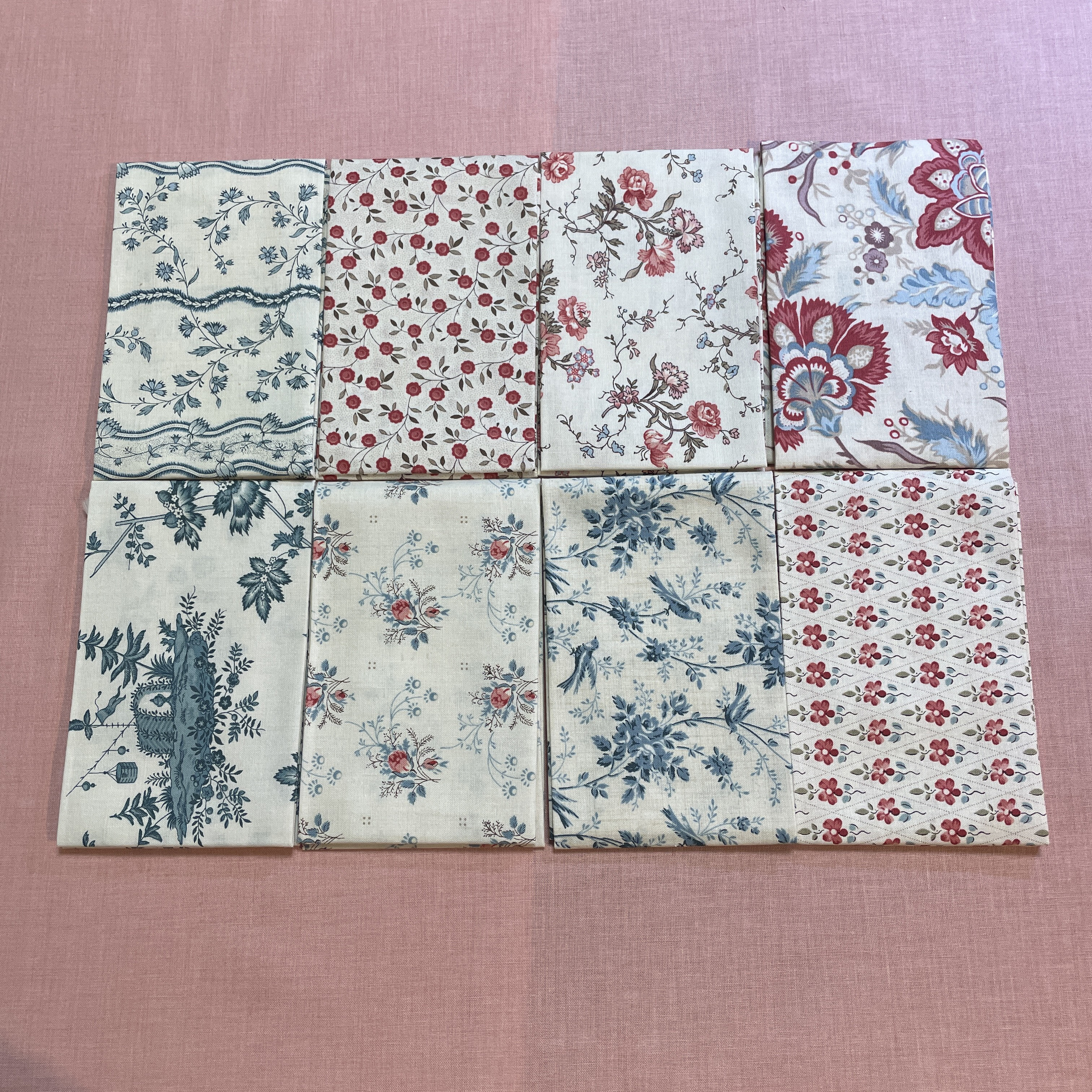 【45cmx54cm】Moda/French General/Fleur de Paris/カットクロスセットe2