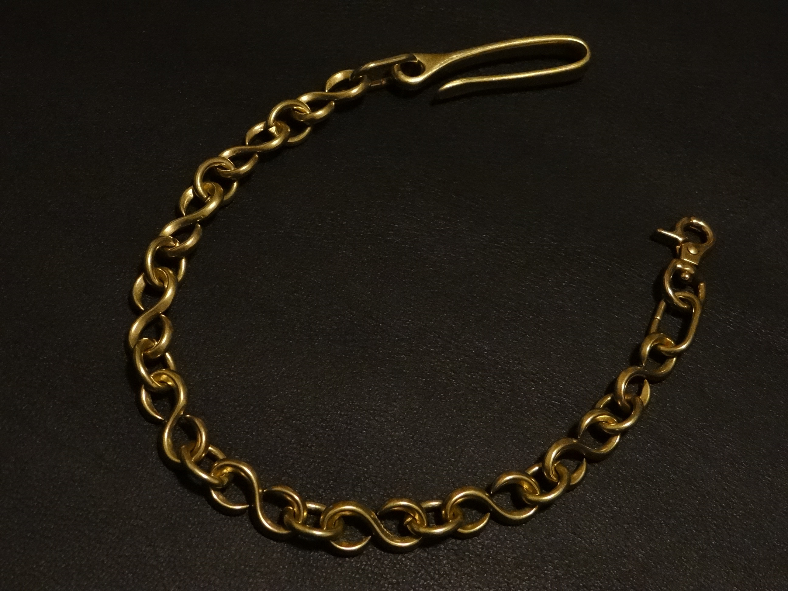 真鍮ウォレットチェーン(S字カン鋳物ラージサイズ)