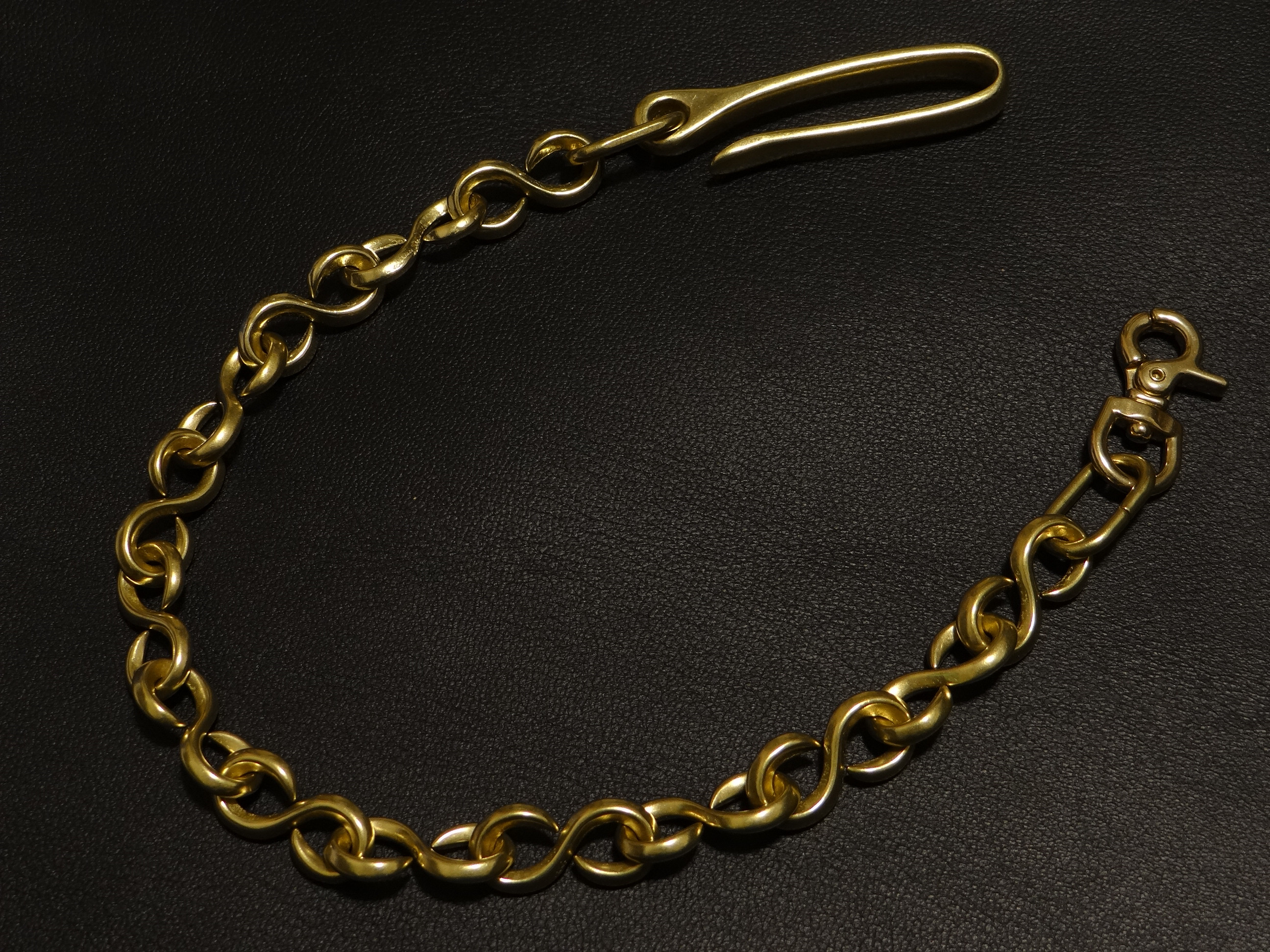 真鍮ウォレットチェーン(S字カン鋳物ラージサイズ)