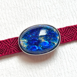 ●帯留 Czech Glass●earth 2枚目の画像