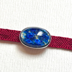 ●帯留 Czech Glass●earth 4枚目の画像