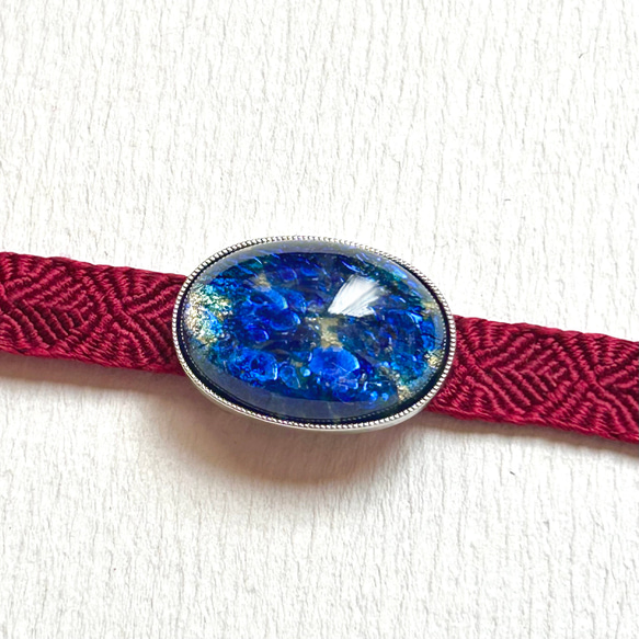 ●帯留 Czech Glass●earth 4枚目の画像