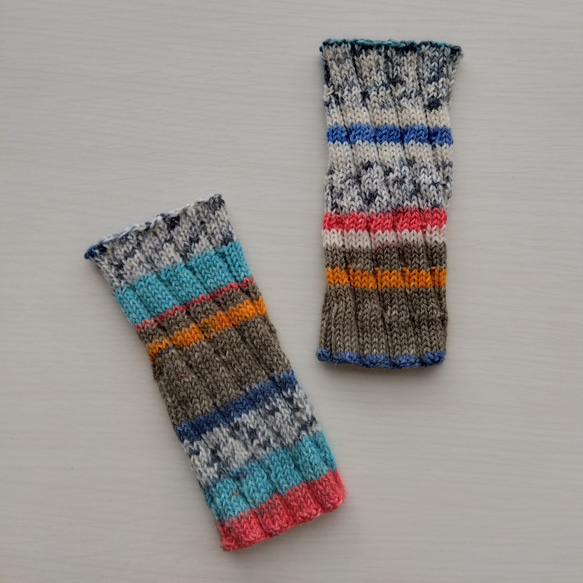 リストウォーマー☆ランデブー色＊洗濯機OK！ 2枚目の画像