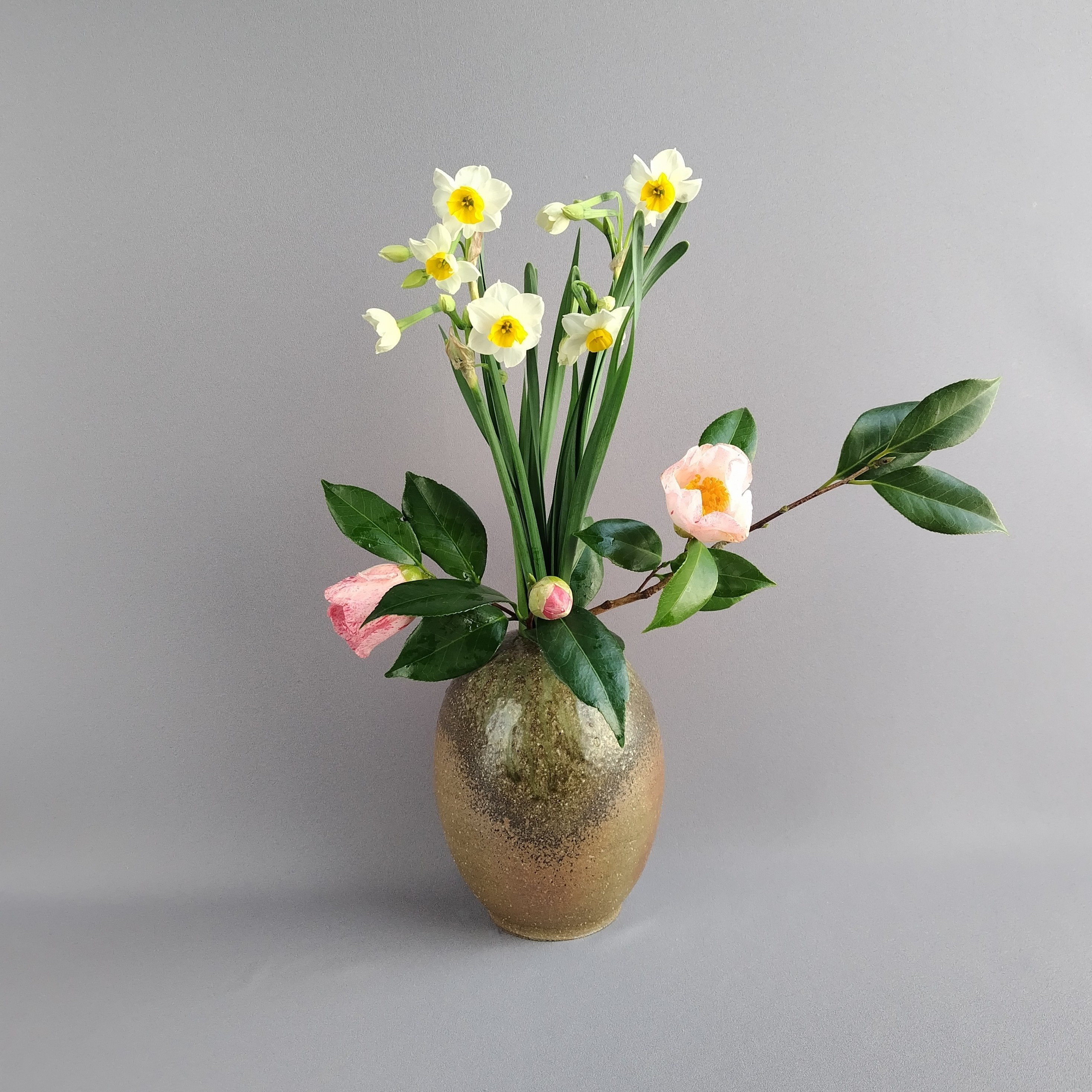 花入れ　焼締め　薪窯　【商品番号：00874】