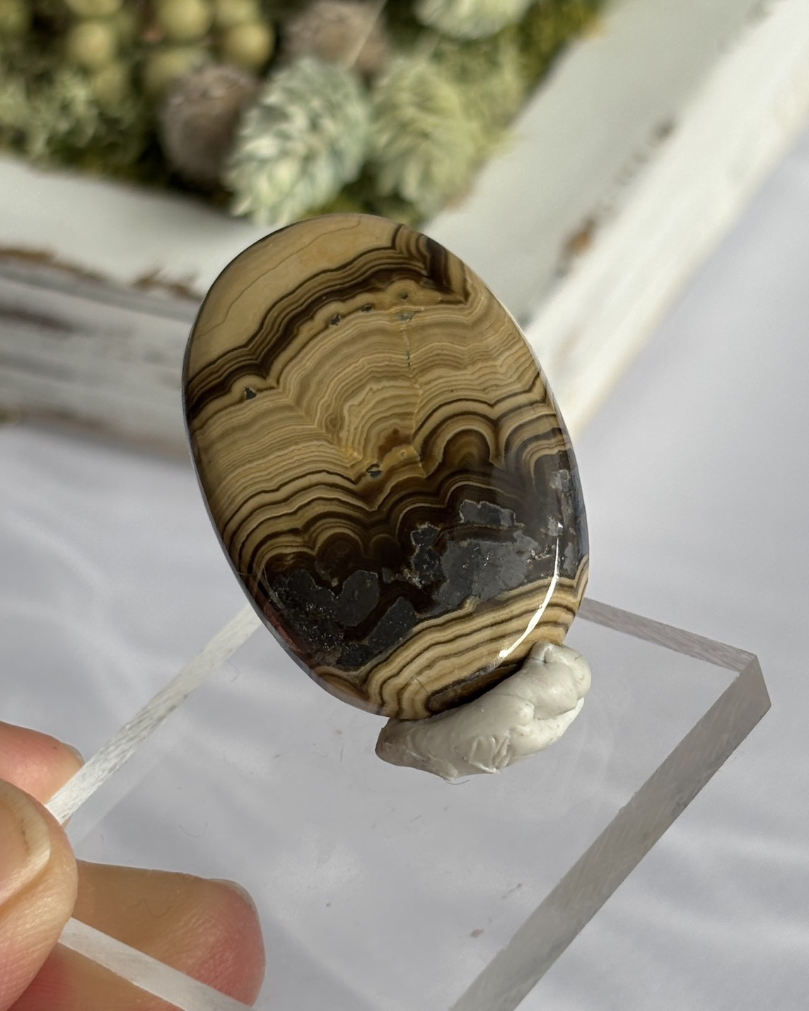 シャーレンブレンド 「響く鉱石」ルース 12 オーバル カボション 天然石