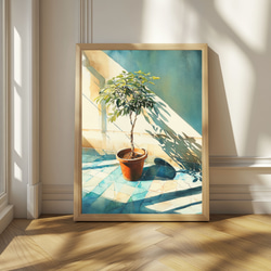 日本画 風景画 ミニフレーム「彩の舞」岩絵具 印象派 絵画 Kenro Art