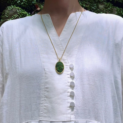 真鍮 「苔ペンダント」 3枚目の画像