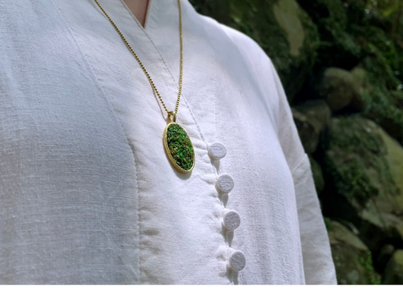 真鍮 「苔ペンダント」 4枚目の画像