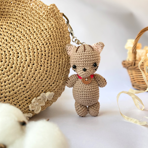 ねこちゃんあみぐるみ 編みぐるみ 猫 手編み かぎ針 かぎ針編み