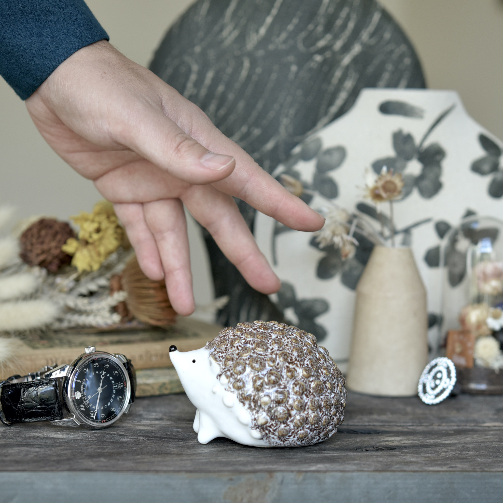 北欧 インテリア 雑貨 置物 ギフト 誕生日 プレゼント ハリネズミ アラビア ネズミ