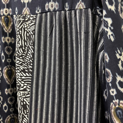 一款層疊式、不太甜美的拼接洋裝（26s-01）黑色 第10張的照片