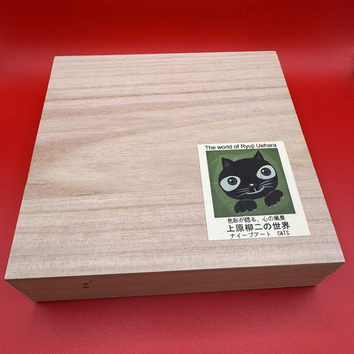 No.100 ジュークボックス 原画 一点もの 猫 絵画 猫アート 上原柳ニ