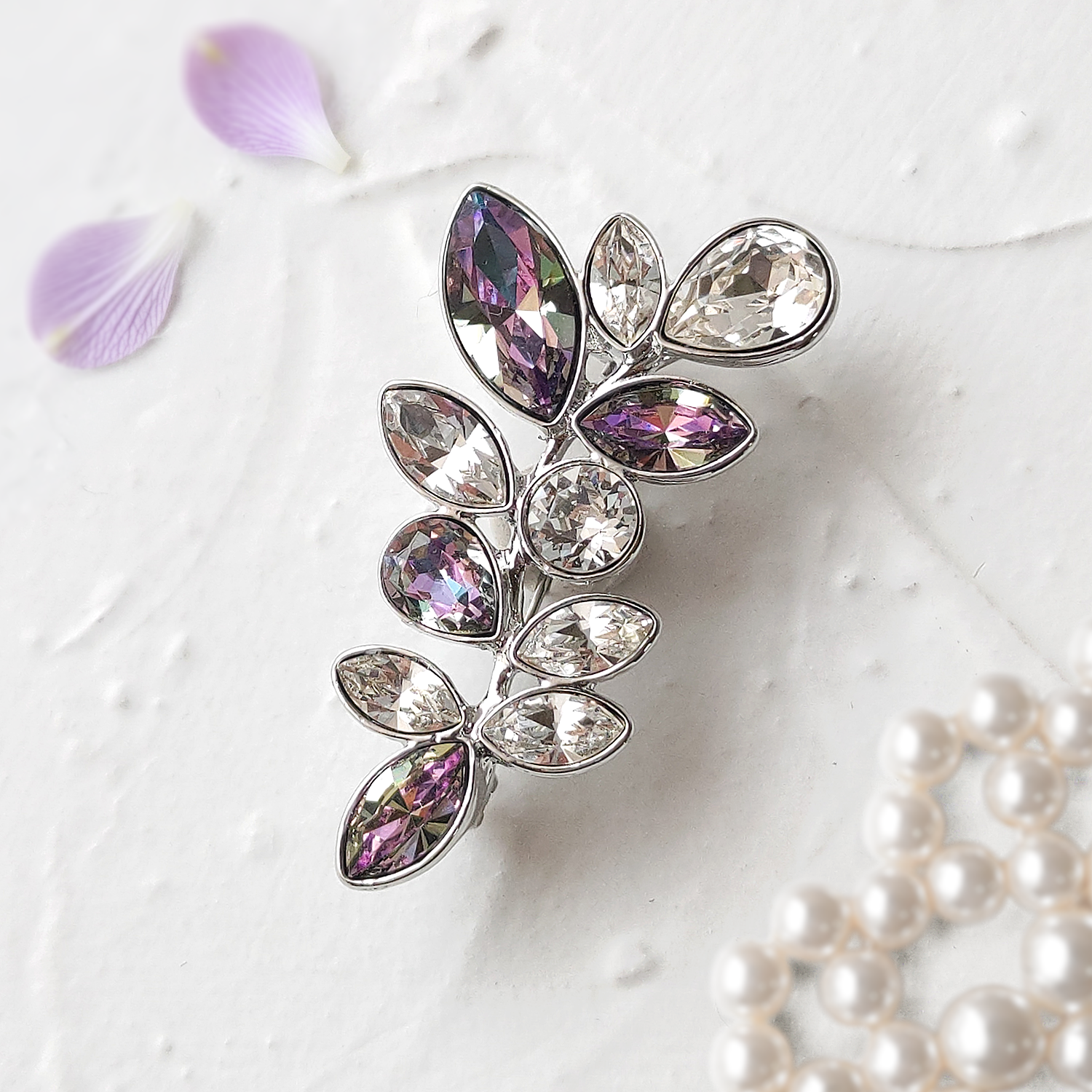 ビジュー ブローチ06 ～Vitrail moment～｜レアカラースワロフスキー使用 入学式 卒業式 フォーマル