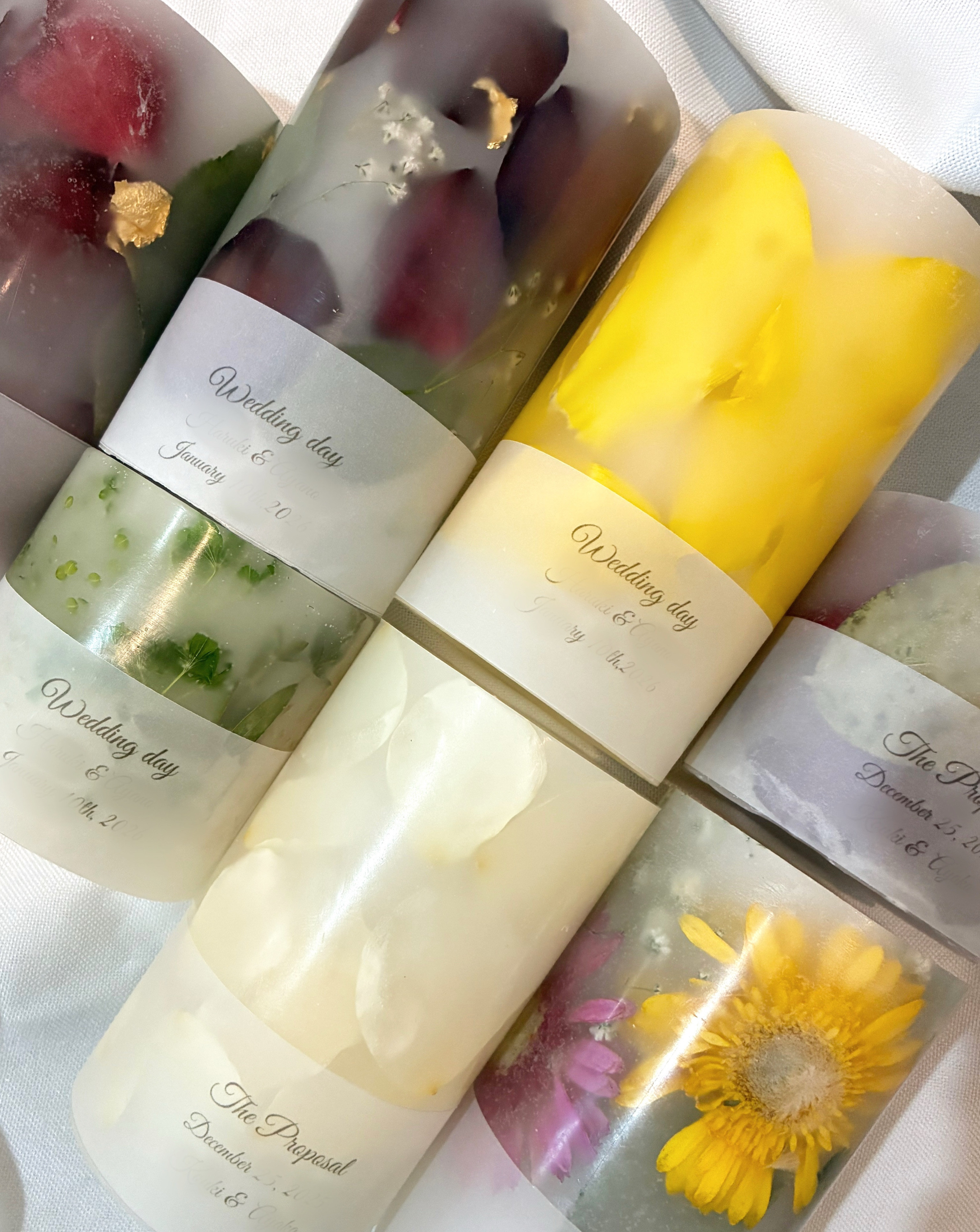 アフターブーケキャンドル　ランタン型　LEDキャンドル付き　Ｌサイズ2つセット