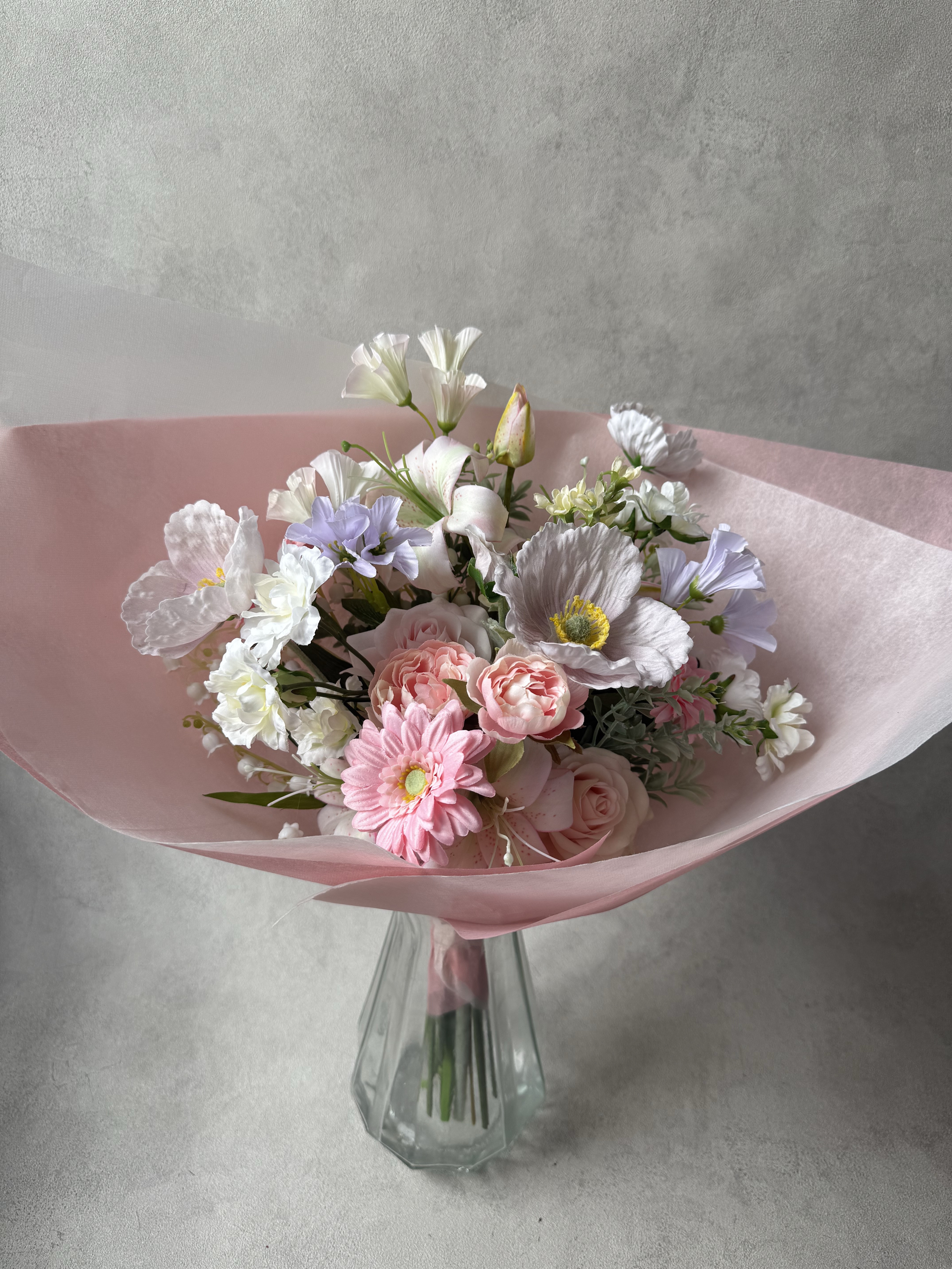 【１点限り】枯れない贈り物|アーティフィシャルフラワー|花束|卒業式|卒園式|発表会|母の日