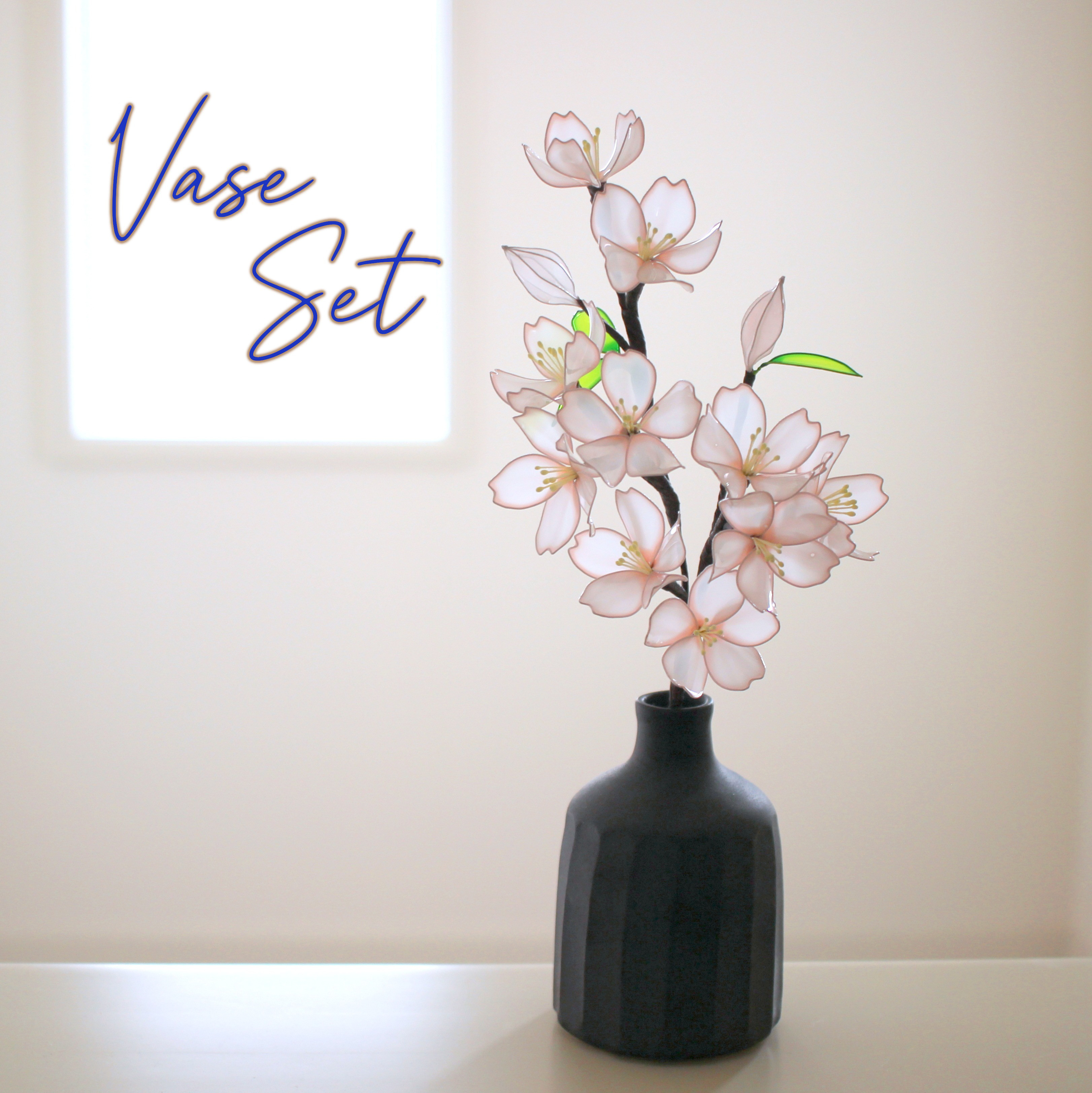 花瓶つき♪【華やか】光に透ける桜〈Dip Art〉