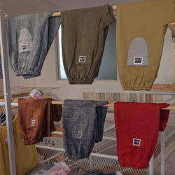 リネンのもんぺ モカ ロングパンツ nuuMonpe 通販 14797947｜Creema