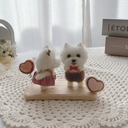 受注製作】お雛様 柴犬 ひな祭り セット 羊毛フェルト 羊毛フェルト