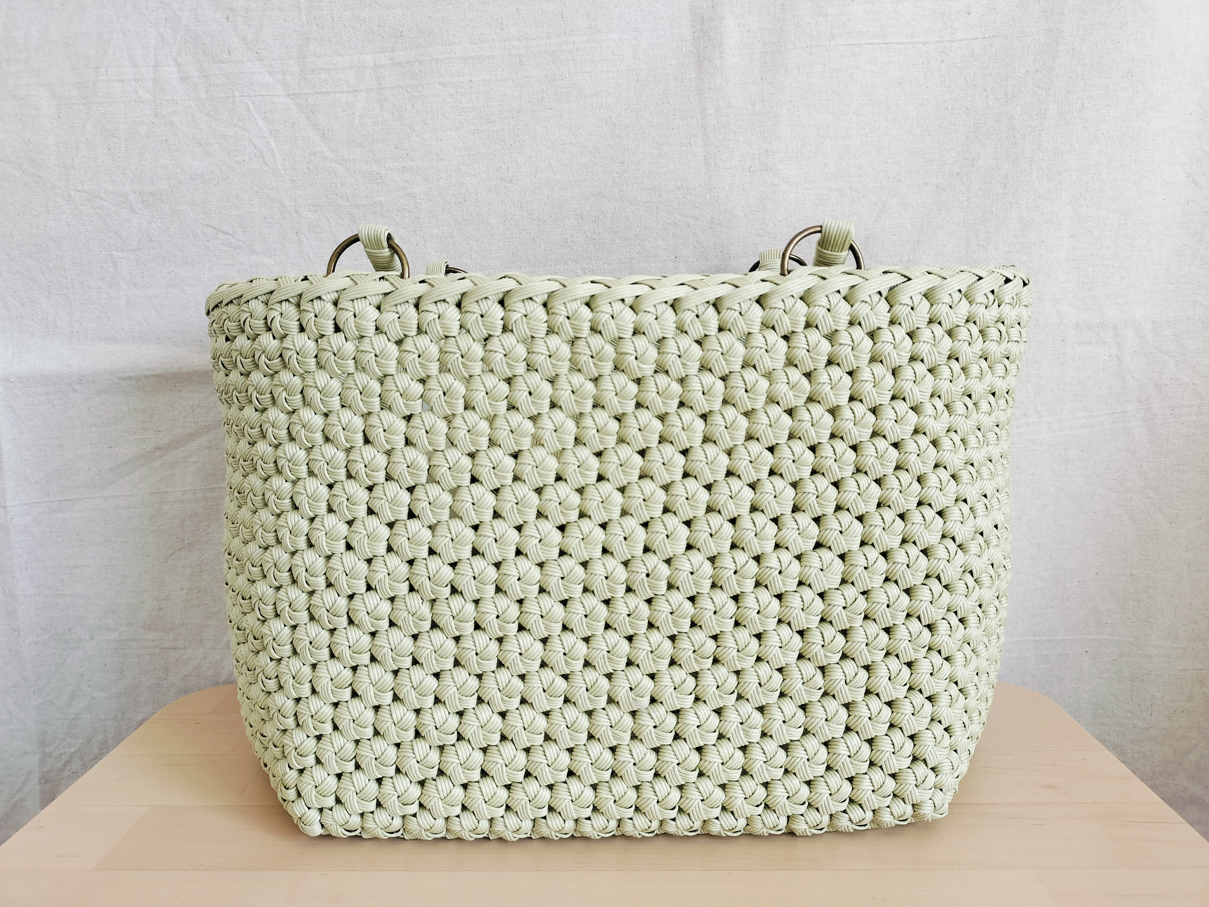 毎日のかごバッグ（ペールグリーン）