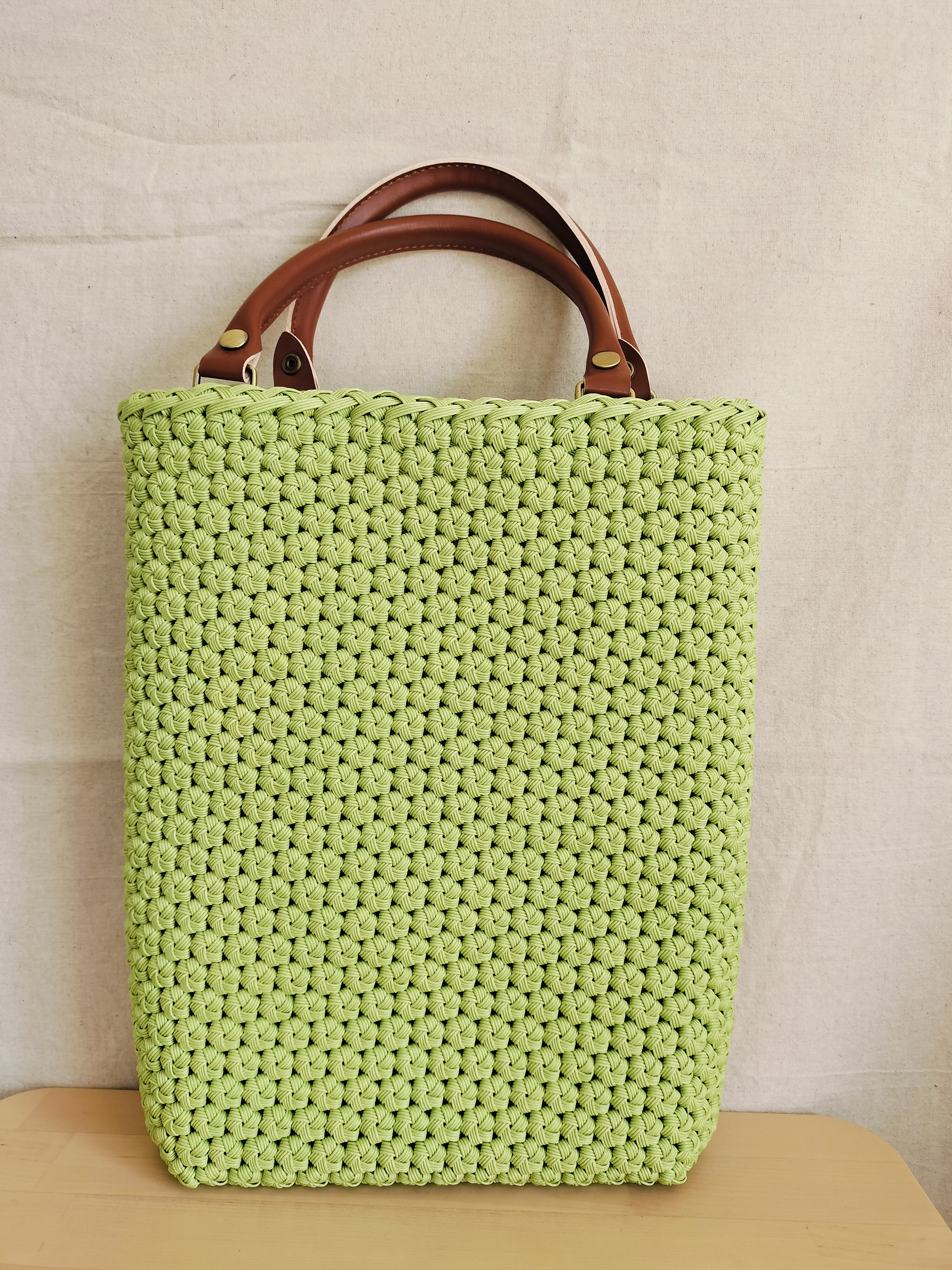 毎日のかごバッグ（うぐいす）