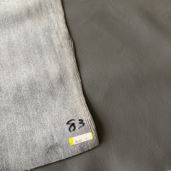 牛革　カット革　グレー　灰色　ハンドメイド＃No.CL87-1　レザークラフト　本革 7枚目の画像