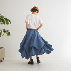 新款牛仔【自由搭配半身裙】銷售超過1500件 * 可自由搭配 * 隨心而動，展現優美身形 * 靛藍色 第2張的照片