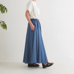 新款牛仔【自由搭配半身裙】銷售超過1500件 * 可自由搭配 * 隨心而動，展現優美身形 * 靛藍色 第7張的照片