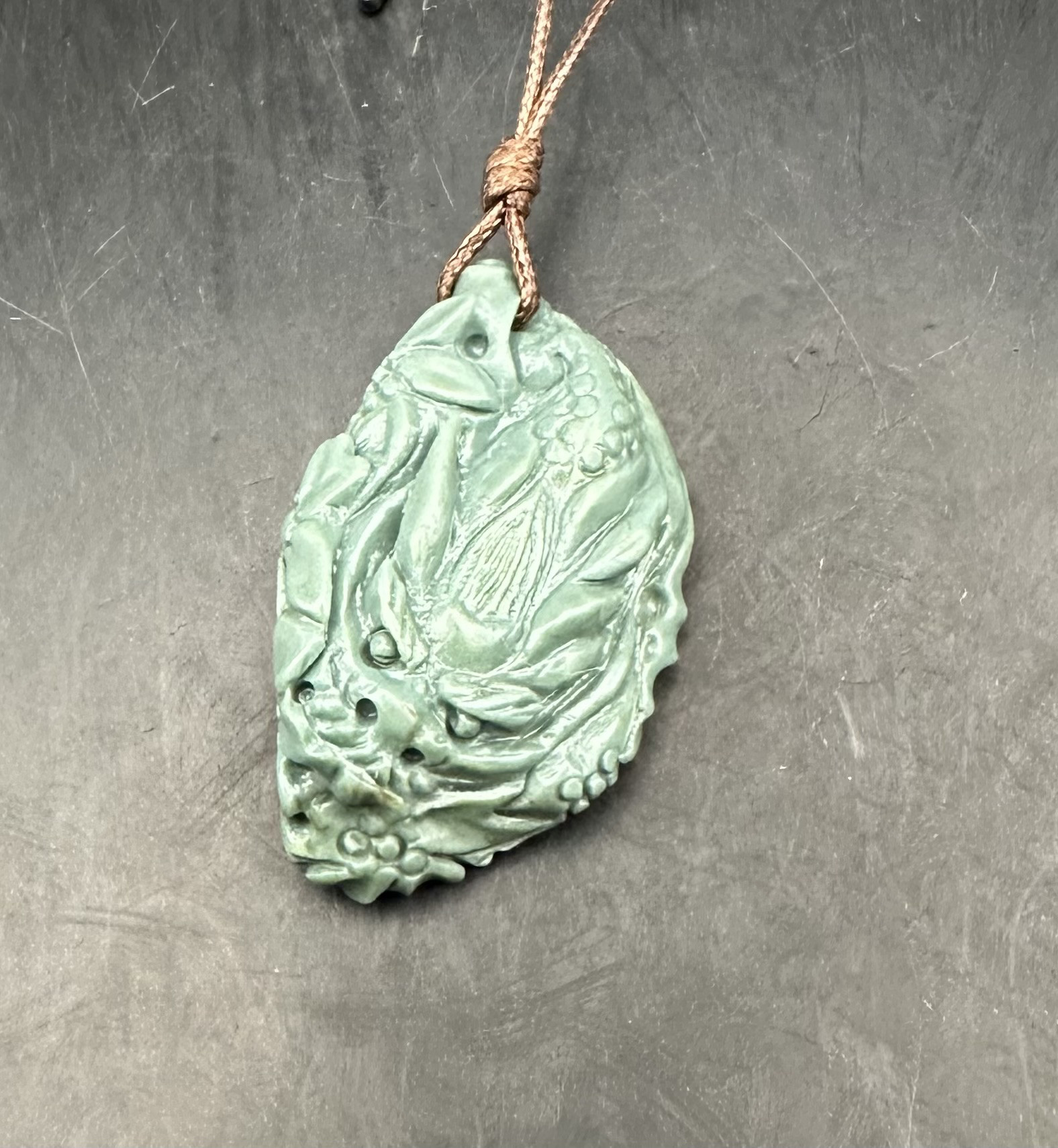 2026.2.17 祝新年　桜海青龍隠　新潟産上質碧玉