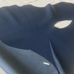 牛革バングラキップ　1枚革　紺　ネイビー　ハンドメイド＃No.CL91　レザークラフト　本革 6枚目の画像