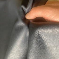 牛革バングラキップ　1枚革　紺　ネイビー　ハンドメイド＃No.CL91　レザークラフト　本革 2枚目の画像