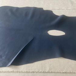 牛革バングラキップ　1枚革　紺　ネイビー　ハンドメイド＃No.CL91　レザークラフト　本革 4枚目の画像