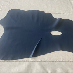 牛革バングラキップ　1枚革　紺　ネイビー　ハンドメイド＃No.CL91　レザークラフト　本革 1枚目の画像