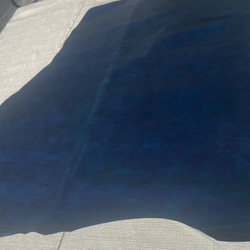 牛革カーフ　1枚革　紺　ネイビー　ハンドメイド＃No.CL92　レザークラフト　本革 2枚目の画像