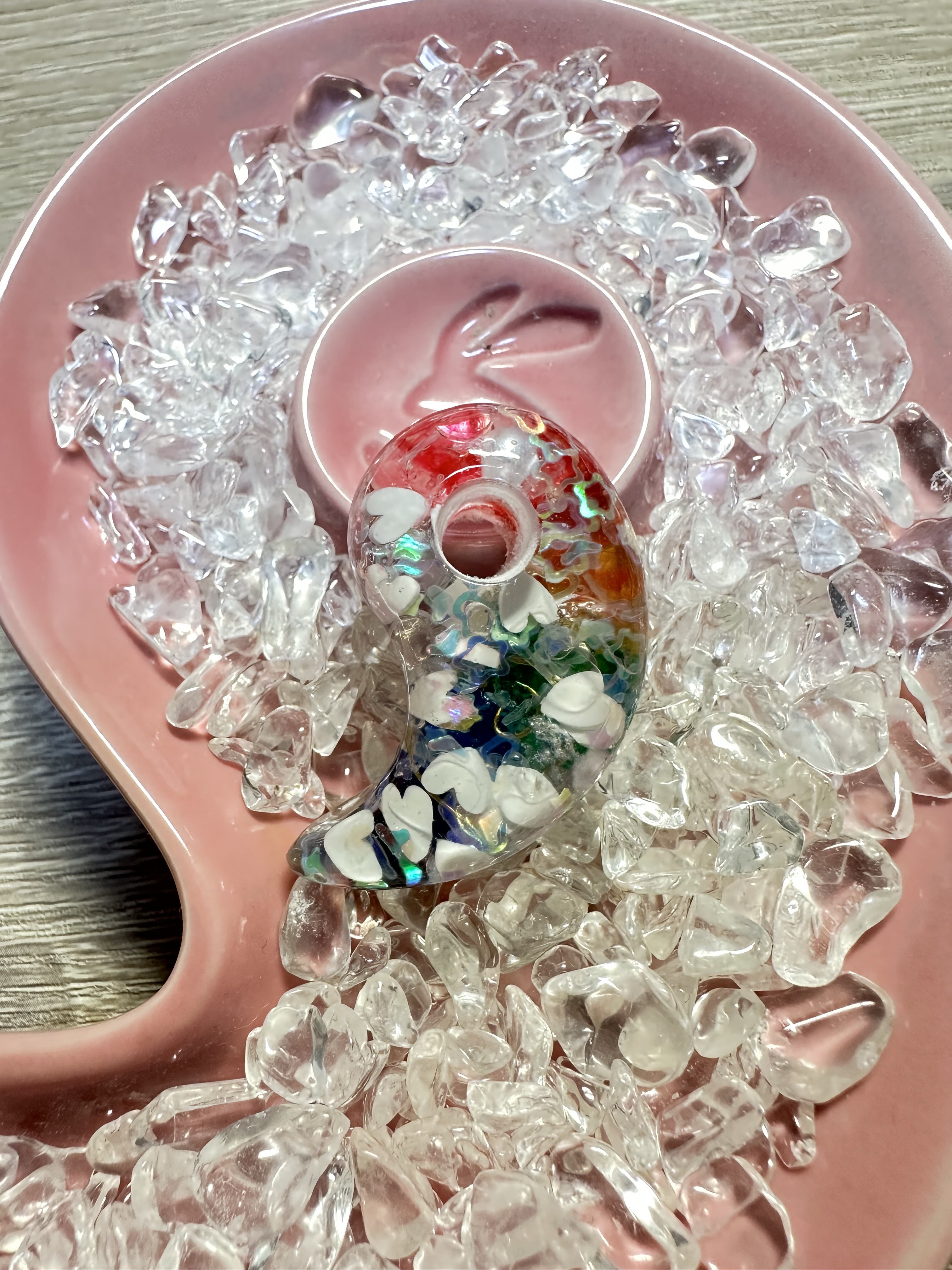 陰陽統合勾玉オルゴナイト  ― 宇宙の種 ―