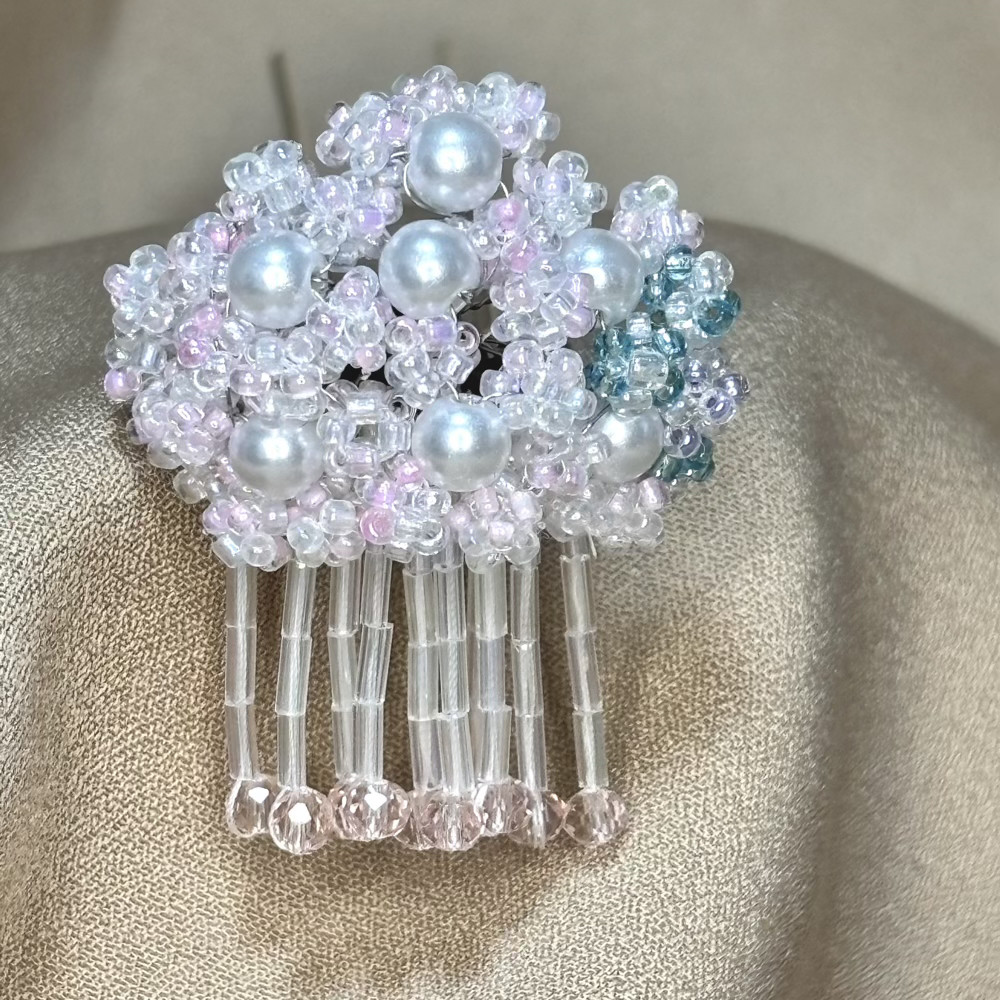 薄明桜｜光と影をまとう二本軸簪【桜2026】