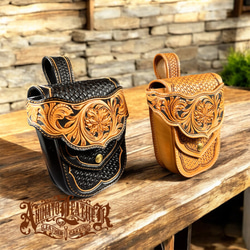タバコケース シガレットケース レザーカービング バイカー その他