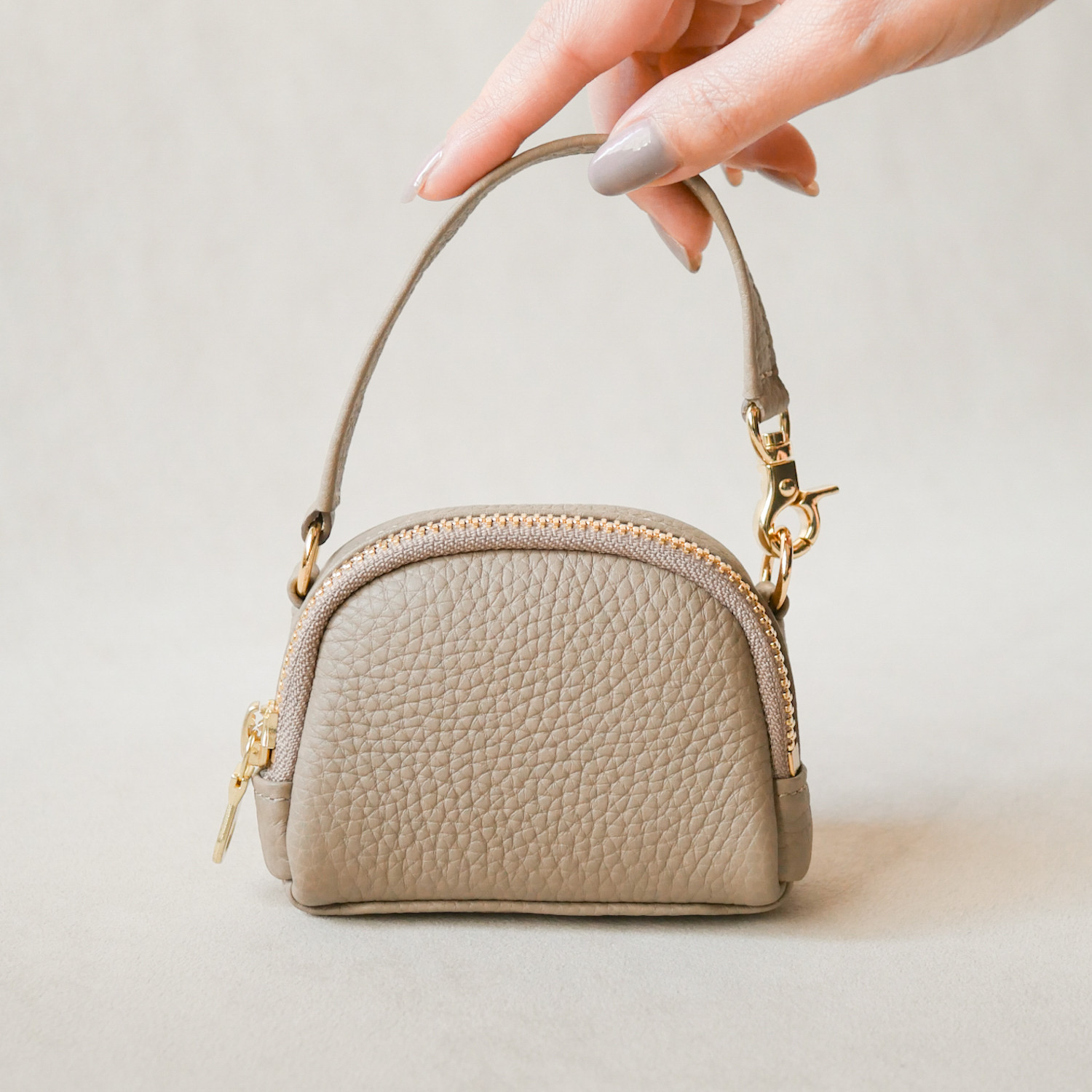 マイクロキーバッグ　/ トゥルティエールグレー　-フレンチ トリヨン-